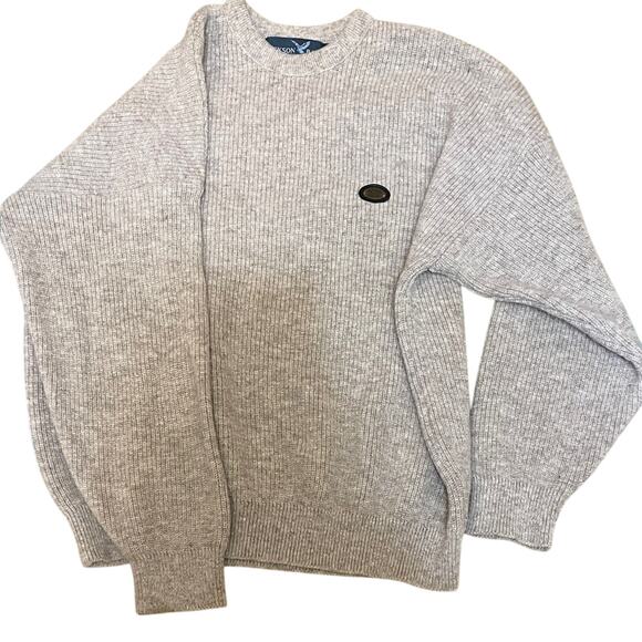 Made in New Zealand Jackson and Bay Wool Tweed Gray Sweater. L - Picture 1 of 6